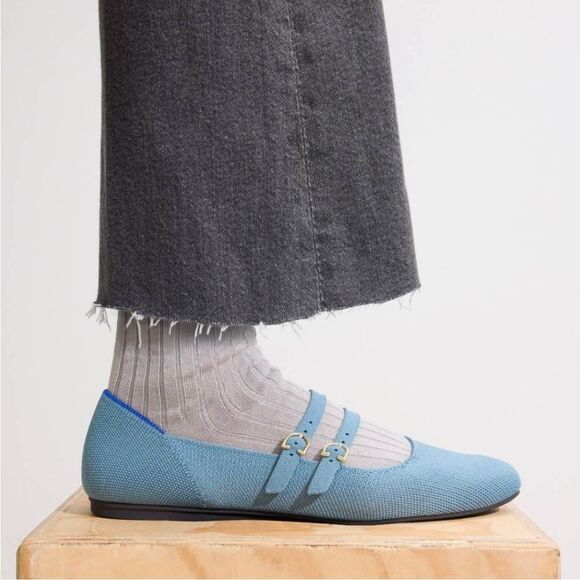Rothy's The Double Buckle Mary Jane - Sky Size 10 NWOB - Picture 2 of 10